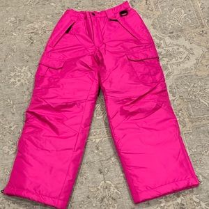 Pink ski pants size 7/8